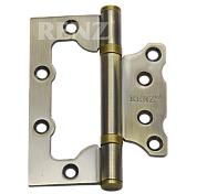 Картинка Петля стальная (БЕЗ ВРЕЗКИ) RENZ 100- 2BB FH AB 2 подшипника плоский колпачок бронза античная